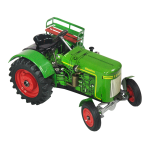Traktor Fendt - plechov na klek